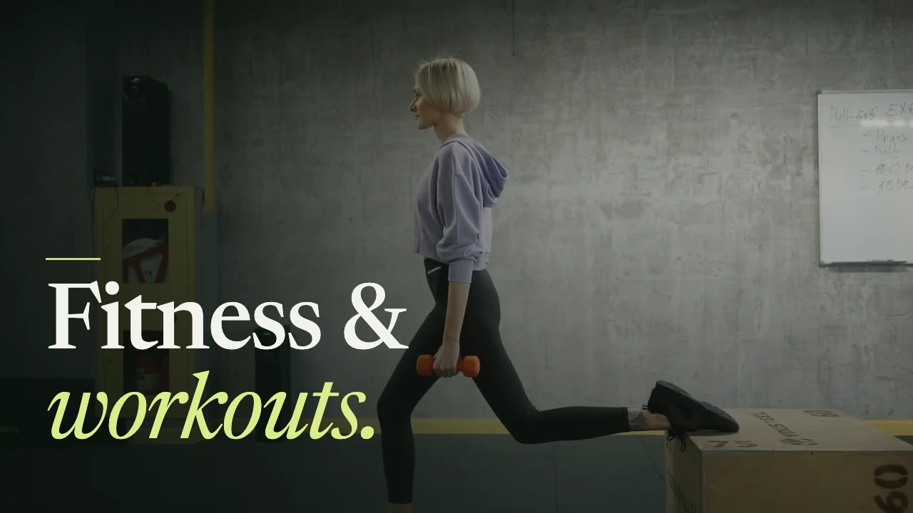 Fitness & training editing demonstration