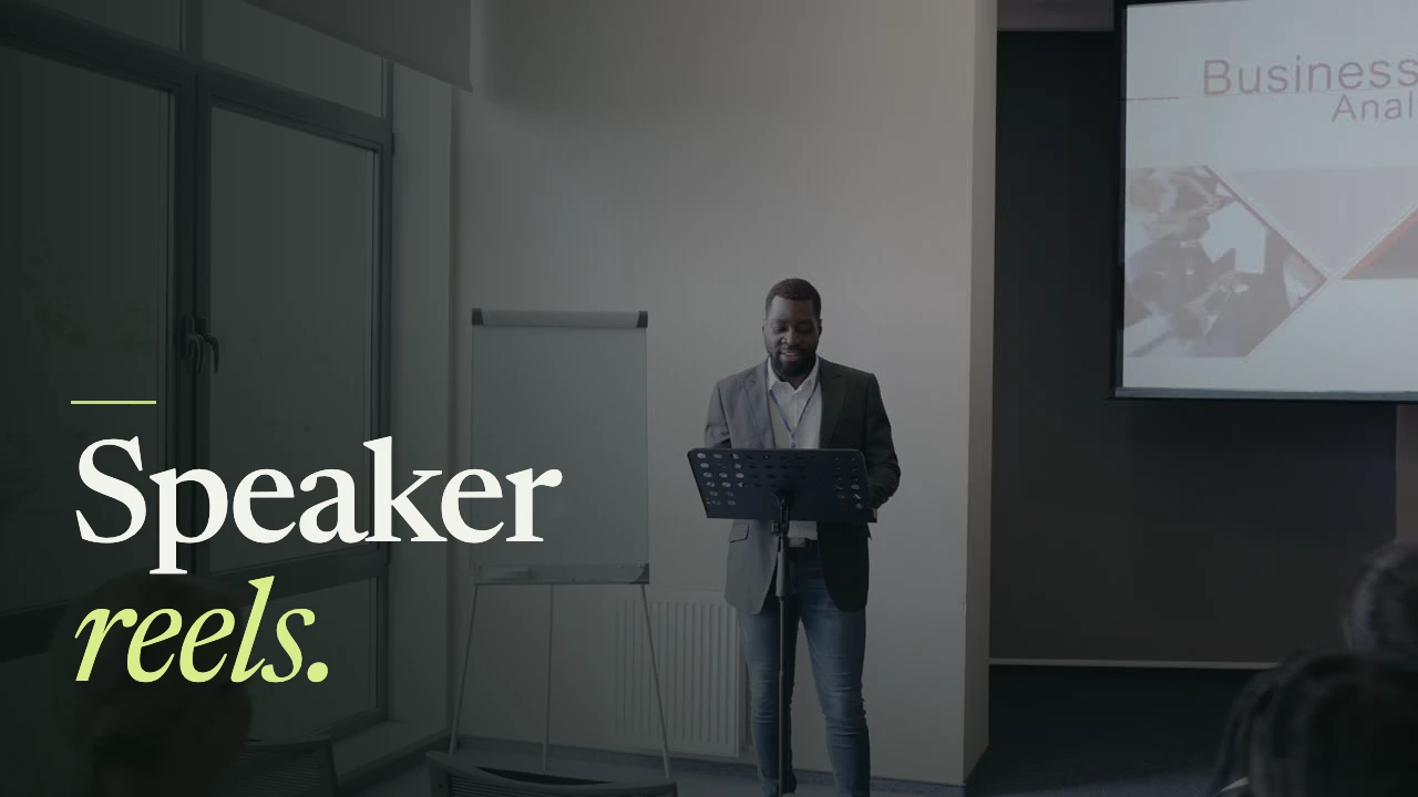 Speaker reel editing demonstration