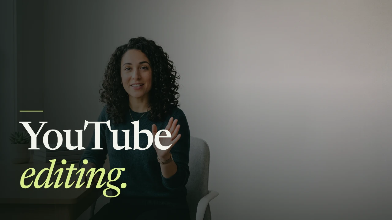 YouTube editing demonstration